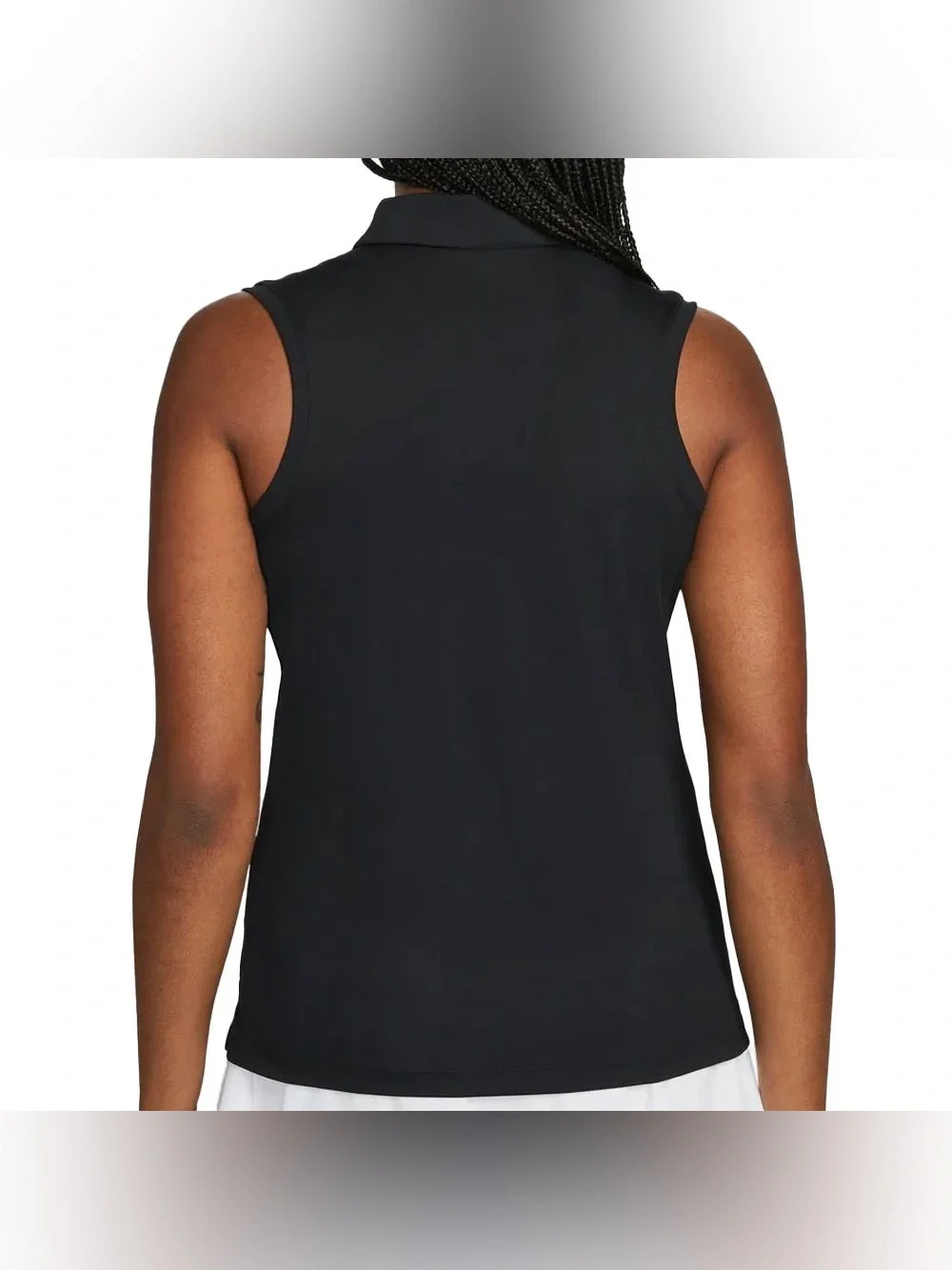 Nike Black Women’s Sleeveless Polo Tank Top Dri-Fit Victory Golf DH2312-010